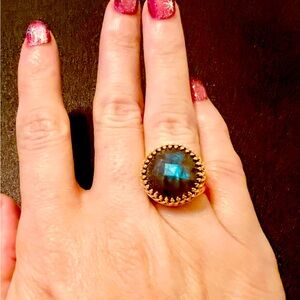 EUC Blue Labradorite Ring (size 5)